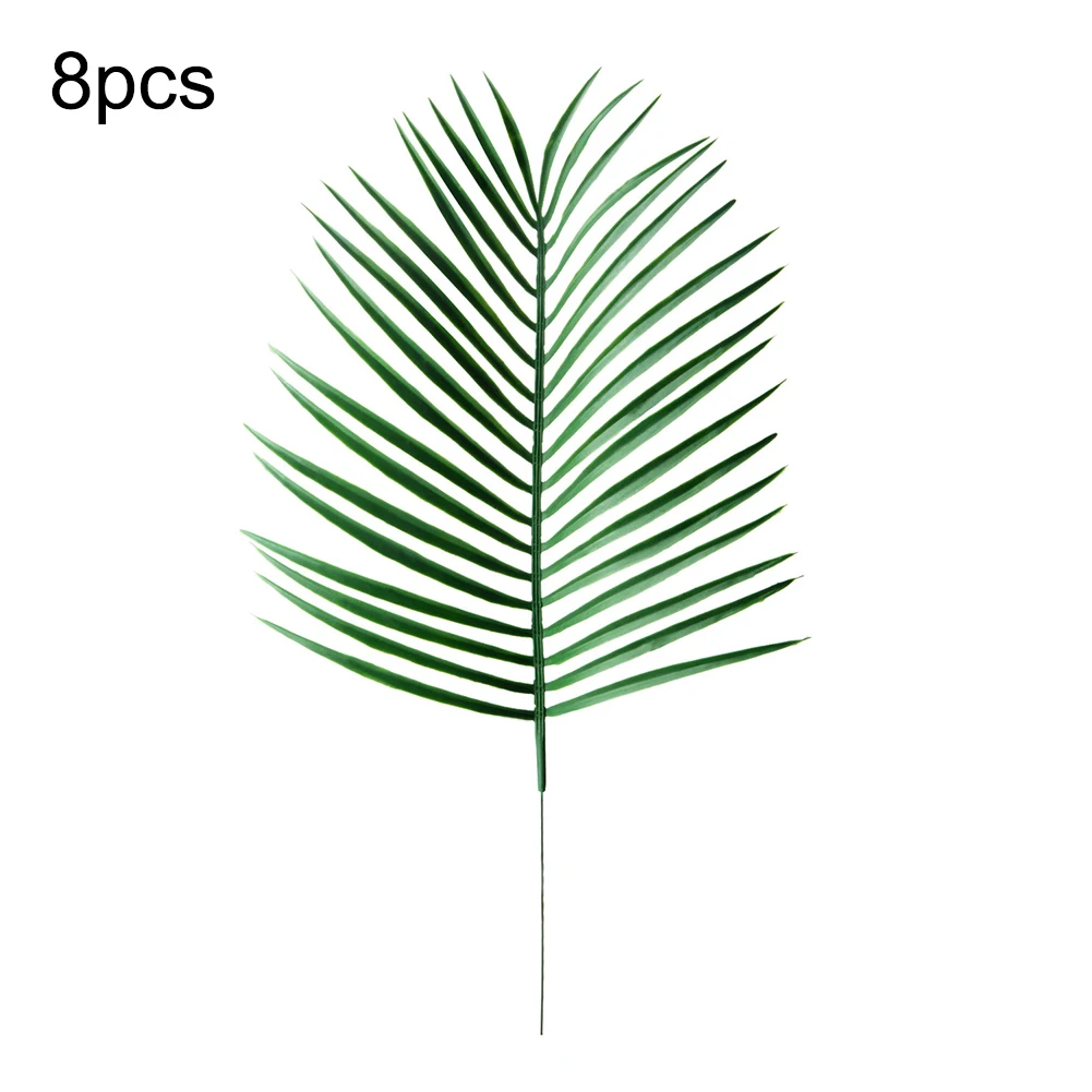 

8 шт./компл. зеленая искусственная пальмовых листьев моделирования тропические растения черепаха заставка-особые случаи на каждый день на о...