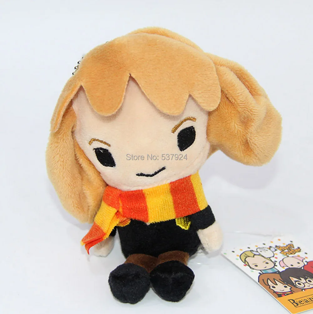 Новинка 20 шт. брелок Hedwig Hermione Dobby Malfoy Ron 4 5 дюйма 10 14 см плюшевая куквая подвеска