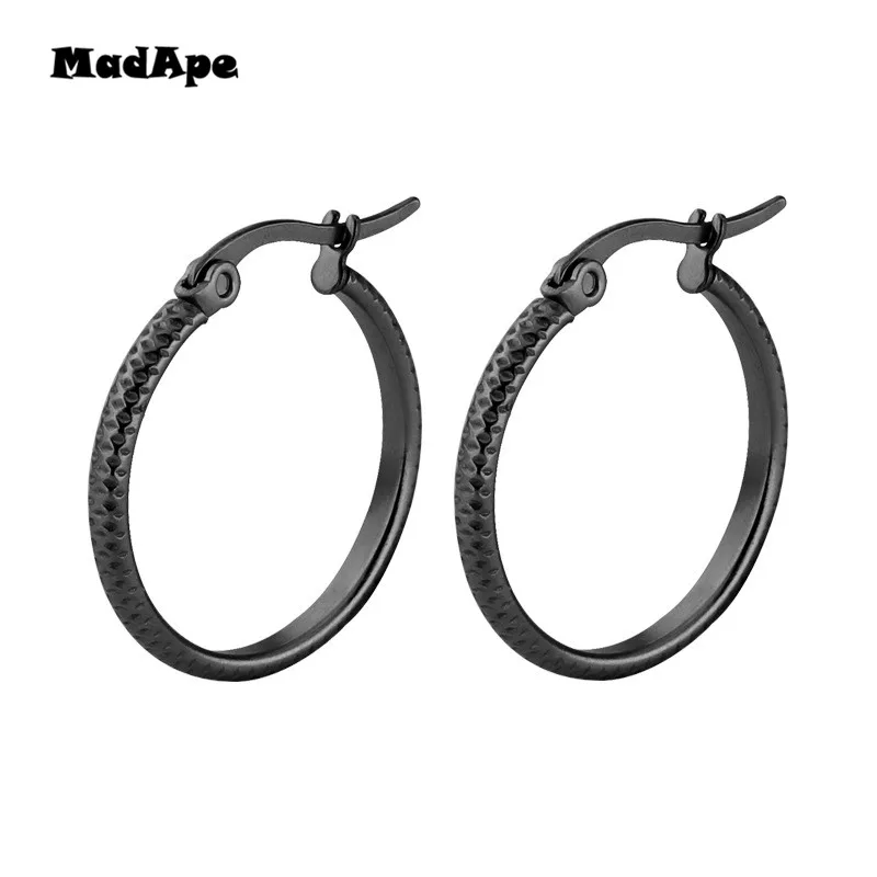 Лидер продаж 2019 классические модные женские серьги кольца MadApe из нержавеющей