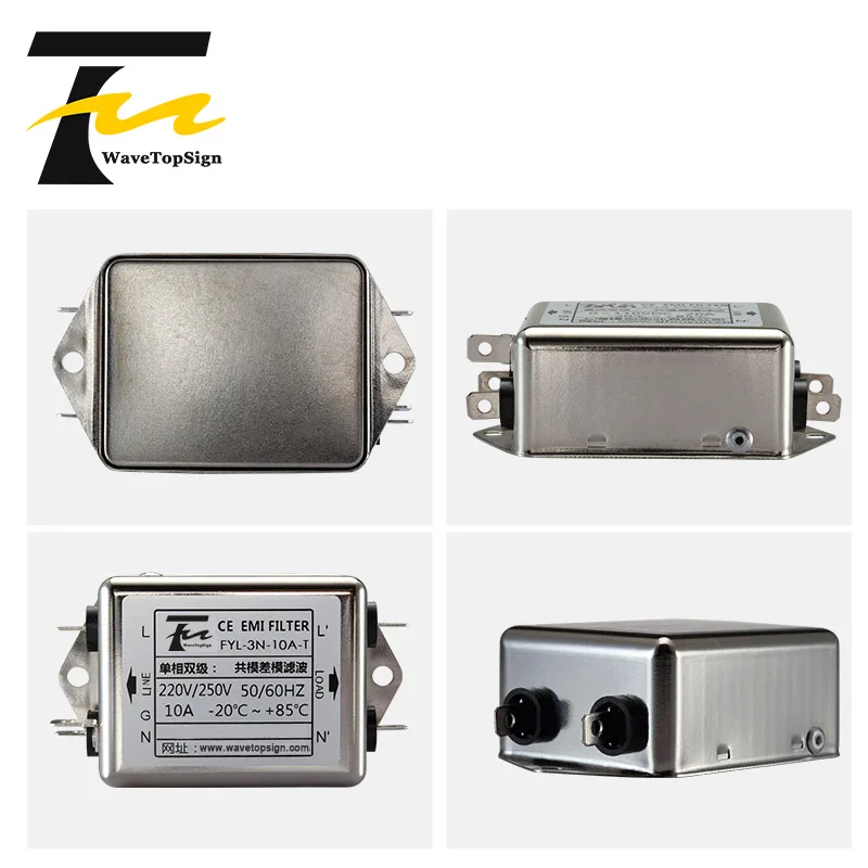 WaveTopSign Insert-chip фильтр FYL-3N-T серии ток 6A 10A 20A напряжение 250В |