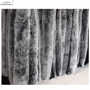 Шапка Linhaoshengyue из натурального Лисьего меха, шапки из белого и черного меха енота, воротник из натурального меха Виго, Воротник из меха лисы, длина 80 см