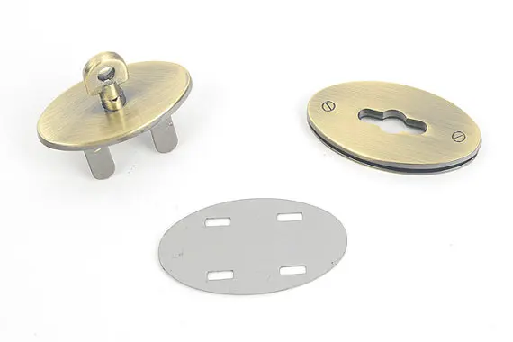 5 cm Turn Lock / Slide Lock, Oval Round  Lock Bag Making Suppliers