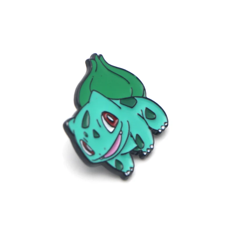 L3413 Bulbasaur металлическая Эмаль Булавка для рюкзака/сумки/джинсовой одежды значок нагрудная булавка брошь бижутерия 1 шт