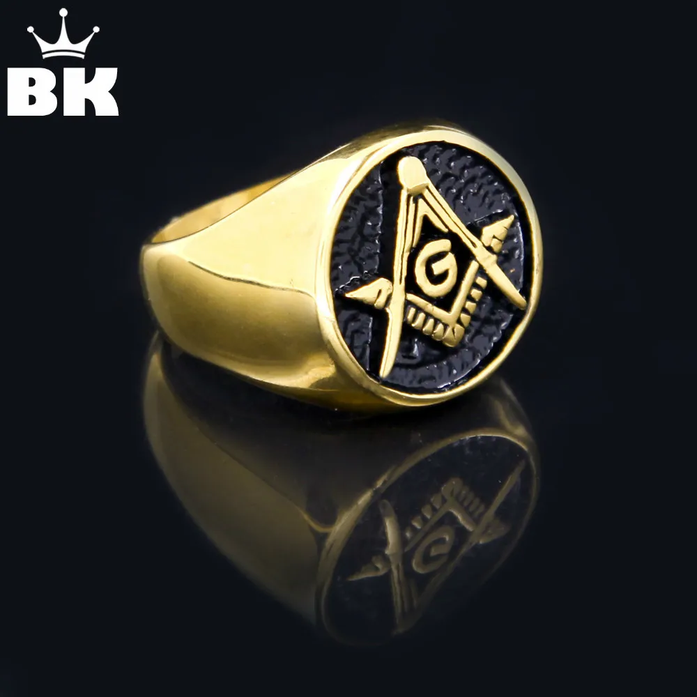 Хип-хоп масонское кольцо литье панк готический свободный Мейсон 316l нержавеющая