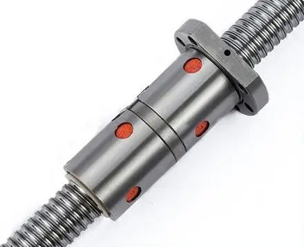 1 шт. SFU2005-150 200 250 300 350 400 450 500 550 мм шариковый винт с шариковой гайкой BK/BF15 части ЧПУ - Цвет: Double nut