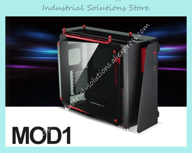 

MOD1 All Tower Cabinet Supports ATX Board All Aluminum Case 5.0MM Thickness Main Toughened Glass