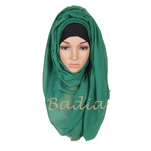 Цельная искусственная модная мусульманская вуаль мусульманские головные