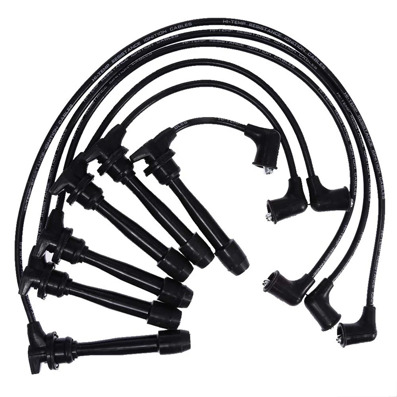 6Pcs Ignition Plug Wire Set For Hyundai Tiburon Sonata Santa Fe Kia Magentis Optima 2.7L V6 09015 3878 | Автомобили и мотоциклы