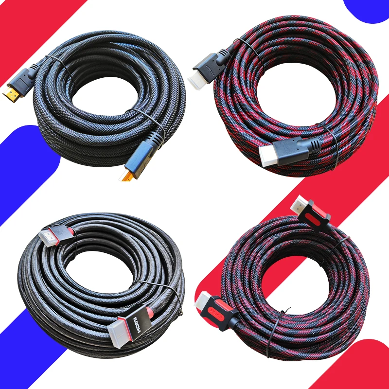 Lungfish длинный HDMI кабель 5 м 7 10 15 20 1080 P 3D для сплиттера переключатель PS4 светодиодный