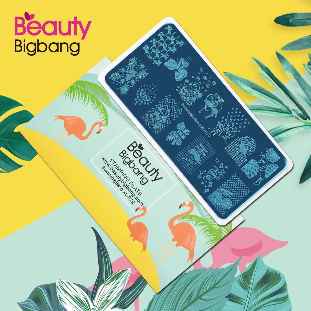 Шаблоны для штамповки ногтей BEAUTYBIGBANG Классическая линия полоски под зебру лак