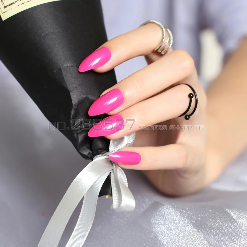 Чистый цвет новый горный пиковый дизайн розовый искусственный красный лак для