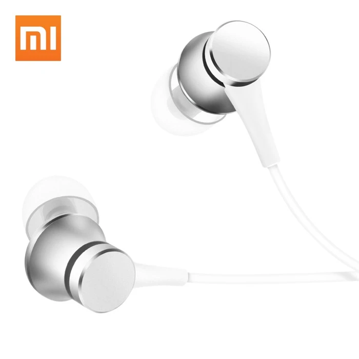 Оригинальный Xiaomi наушники Piston розового и голубого цвета басовые Базовая версия