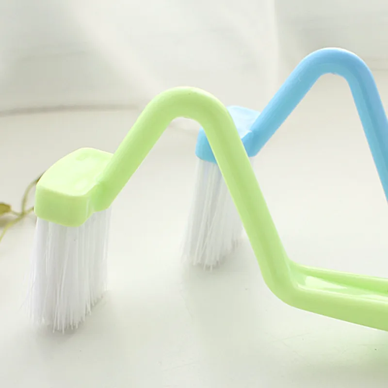 Горячая Портативный Туалет щеточка для очищения V очиститель Чистящая Щетка