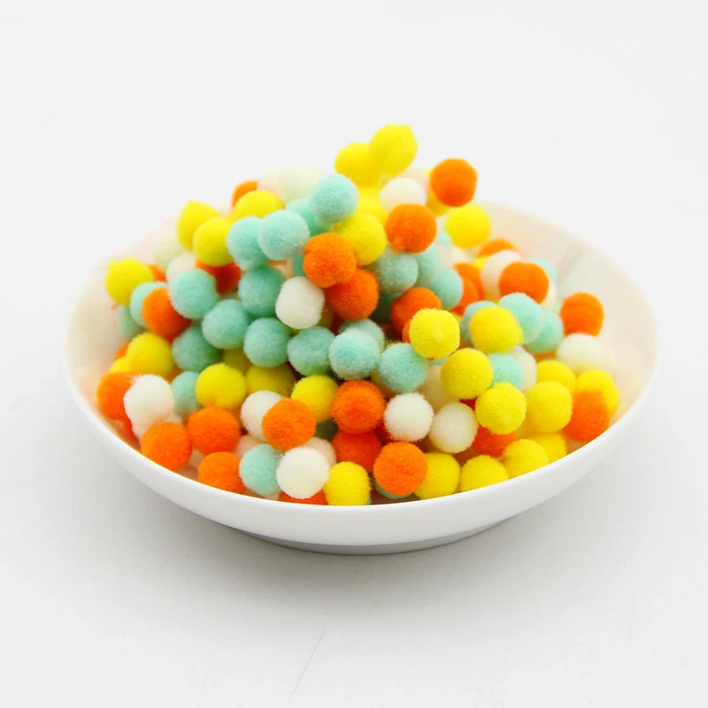 orange mint 8 мм 10 мм 15 мм 20 мм 25 мм 30 мм мягкий помпон мягкие пушистые Помпоны шарики DIY товары для шитья и рукоделия украшения детские игрушки - Цвет: orange mint