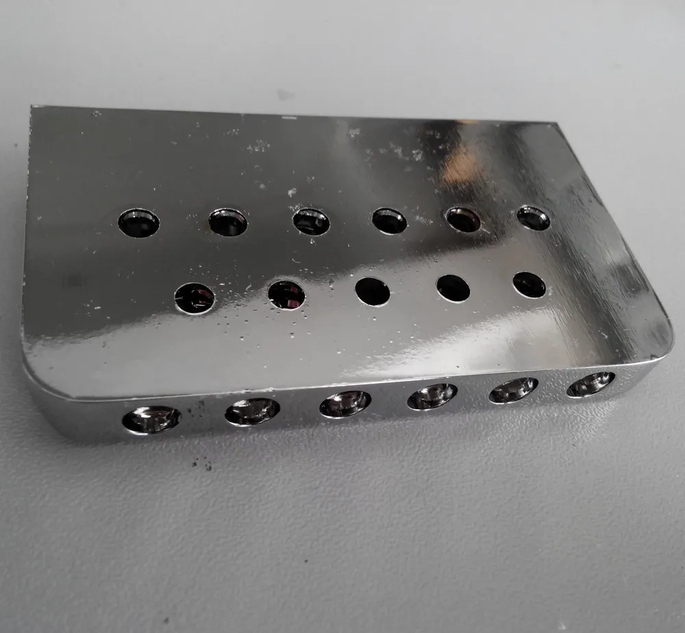 Фиксированный мост твердый задний аксессуары для электрогитары черный хром 6