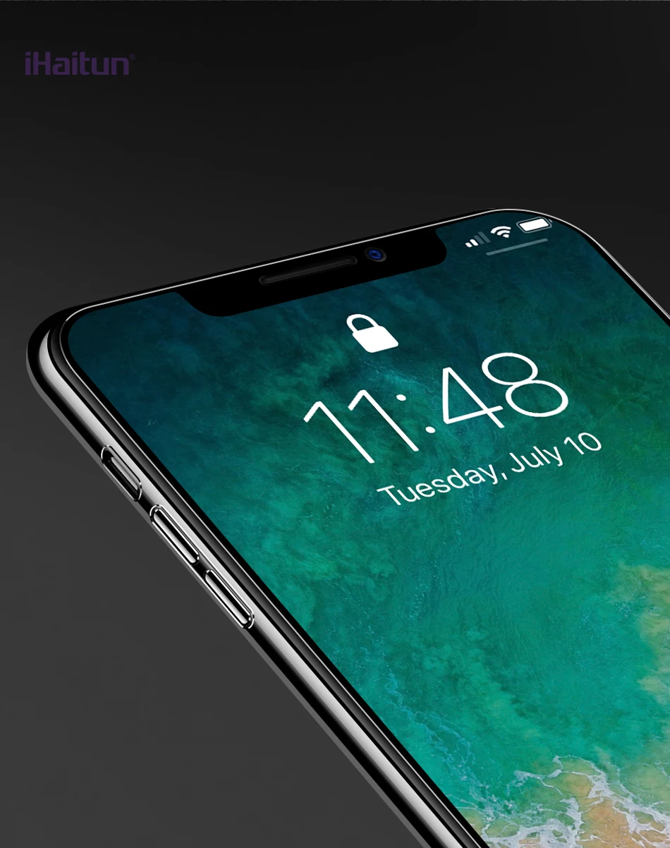 IHaitun роскошный Ультратонкий чехол из лазерного стекла для iPhone XS MAX XR X чехол s Прозрачное заднее стекло для iPhone XS MAX чехол с мягкими краями