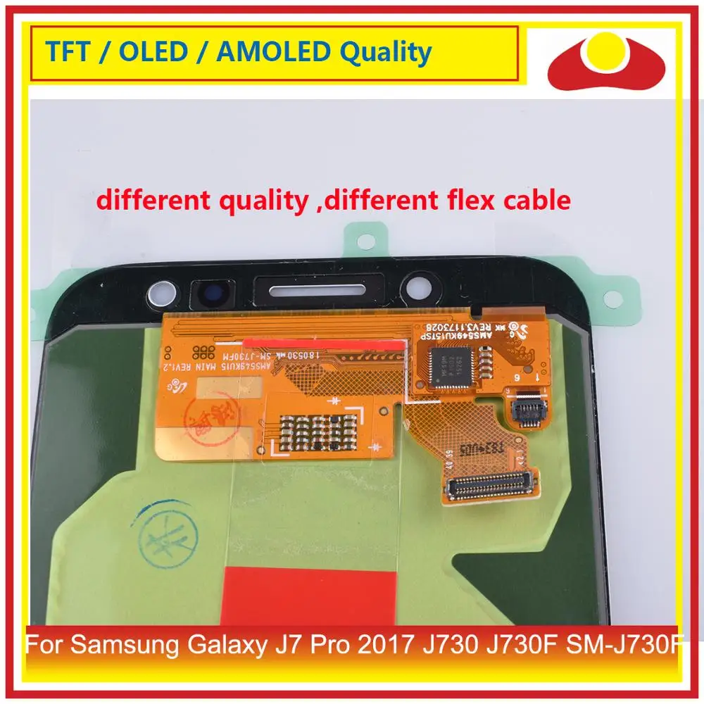 

10Pcs/lot For Samsung Galaxy J7 Pro 2017 J730 J730F SM-J730F LCD Display With Touch Screen Digitizer Panel Pantalla Complete