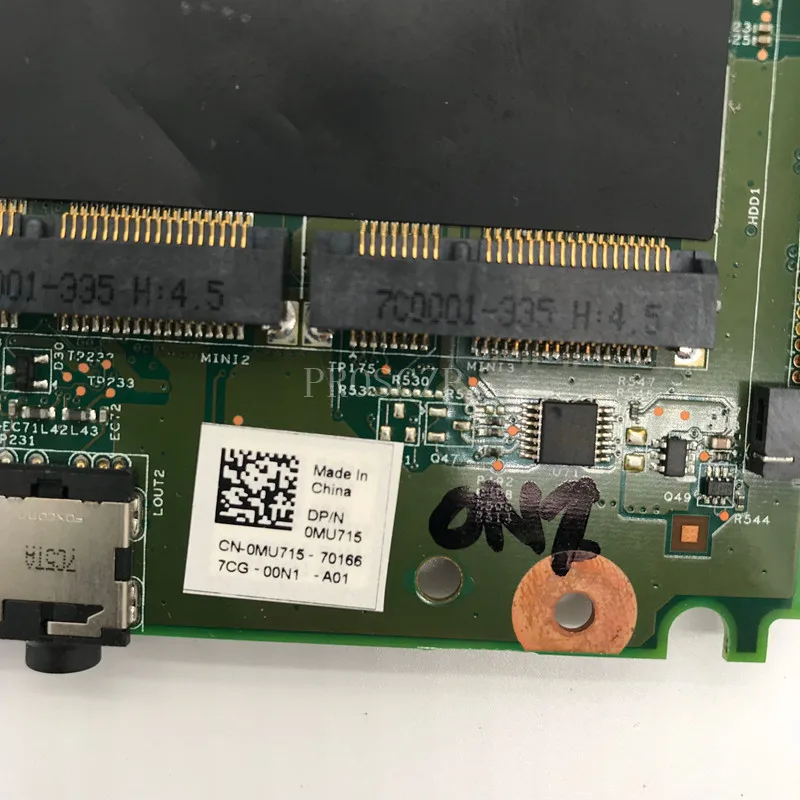 Для XPS M1530 материнская плата для ноутбука CN-0MU715 0MU715 MU715 07212-1 48.4W101.011 хорошо работает