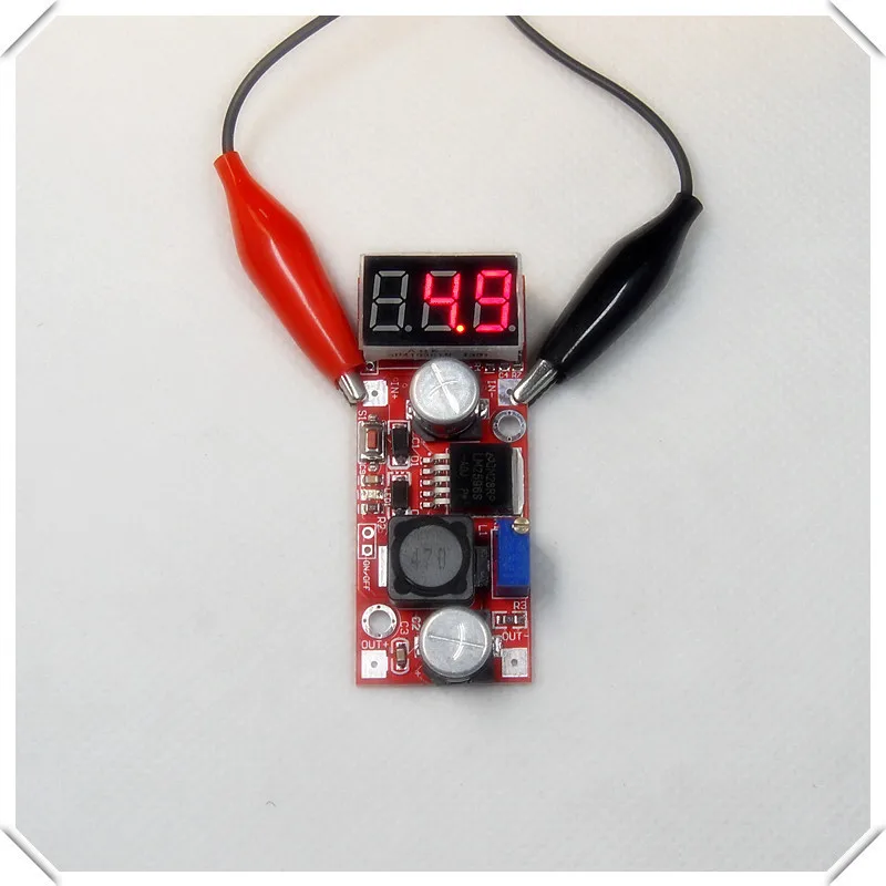 10 шт./лот LM2596 DC Регулируемый понижающий модуль питания преобразователь красный
