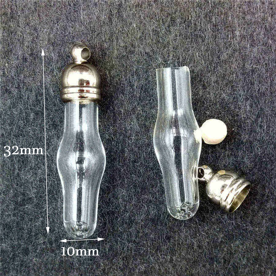 20X стеклянная фотография подвеска мини искусство бутылка с кисточкой крышка|glass