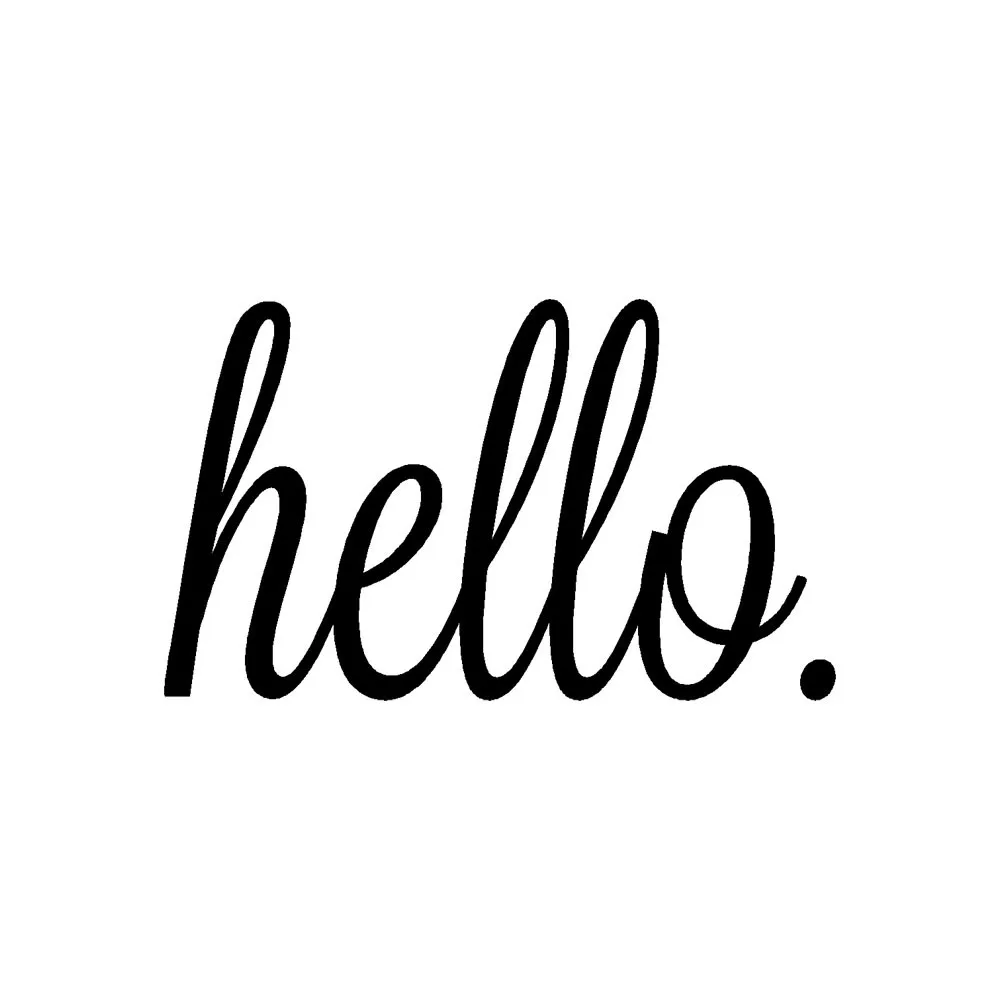 Hello Word украшение для вечеринки приветственная дверь наклейка на обои домашний