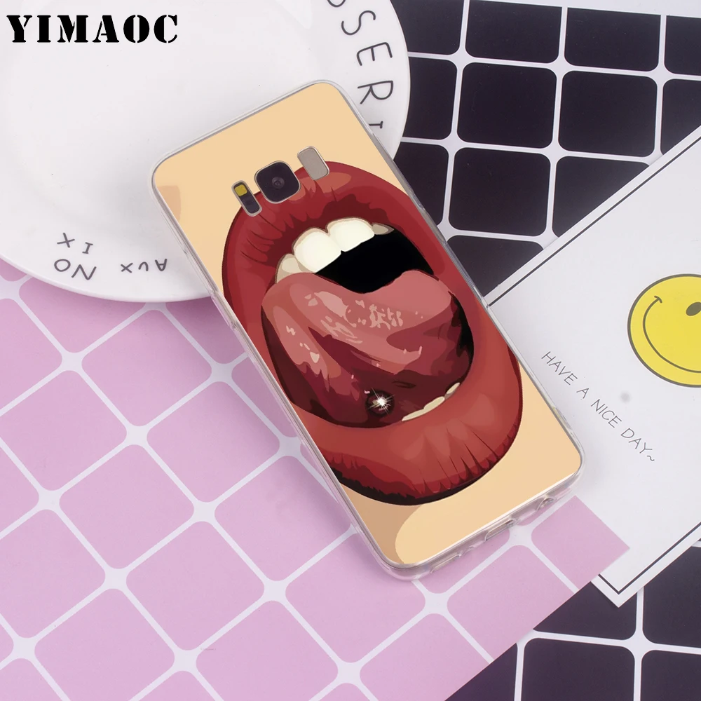 YIMAOC Губы Татуировки Идеи для samsung Galaxy A10 A20 A30 A40 A50 A70 A2 J4 J6 J7 J8 Core Duo Примечание 10 Plus