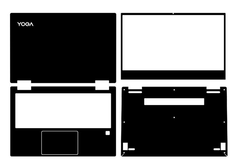 Наклейка на ноутбук KH из углеродного волокна под кожу крокодила и змеи защитный