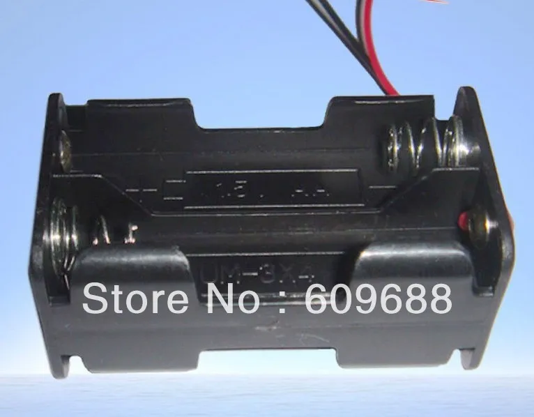 

Parallel Connection Battery Holder Case With Wire Leads