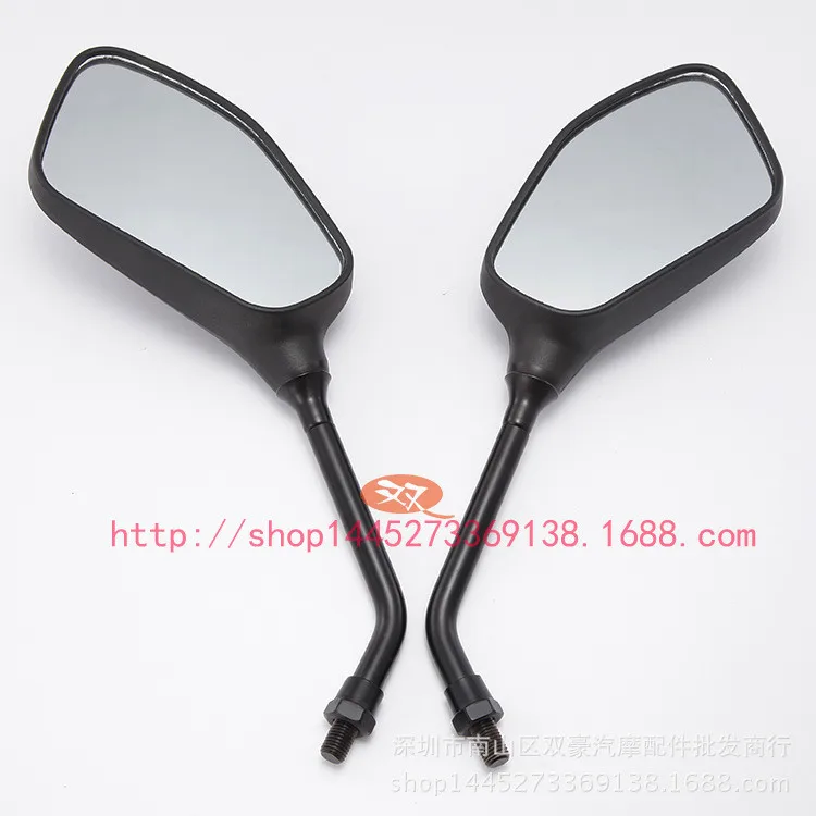 Черное боковое зеркало для мотоцикла скутера диртбайка запчасти kawasaki honda suzuki yamaha