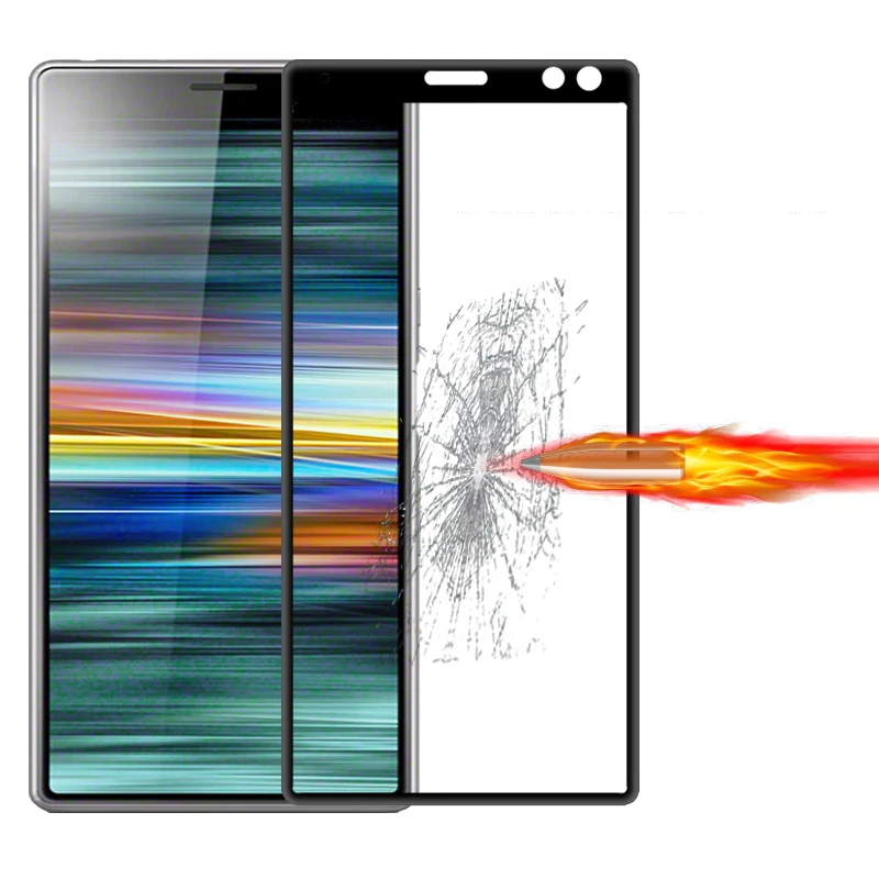 2 шт Полное покрытие из высокоглинозема закаленное стекло для Sony Xperia 10 Plus