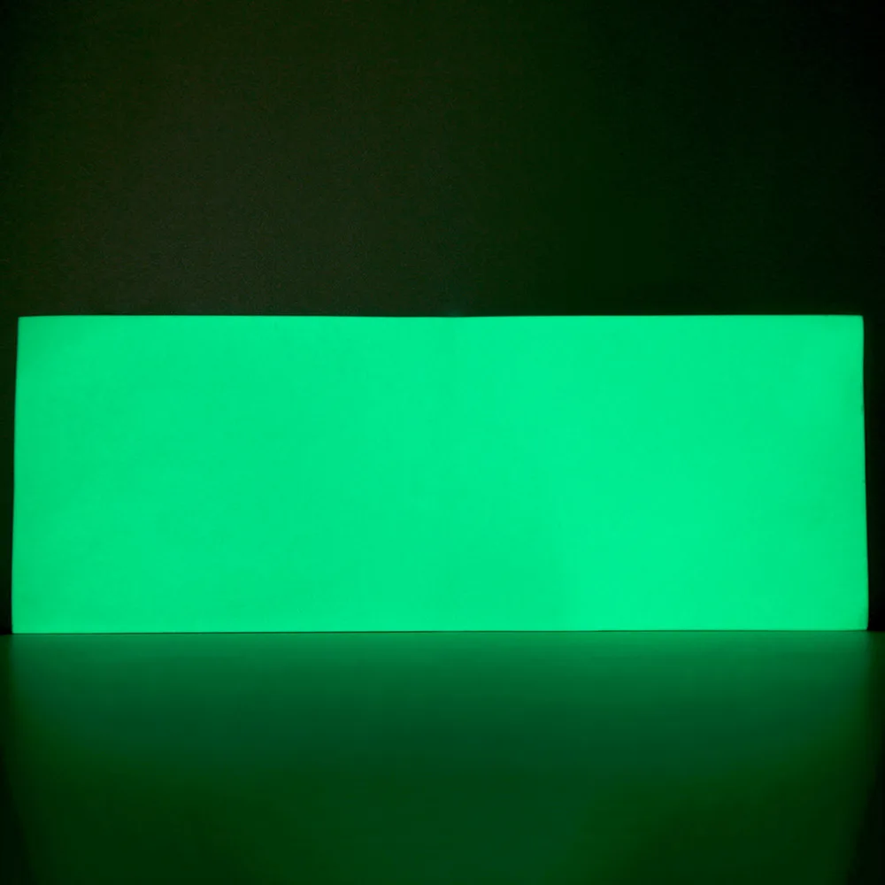 2018 новая светящаяся зеленая ПЭТ не радиоактивная стильная 8*3 дюйма светится в