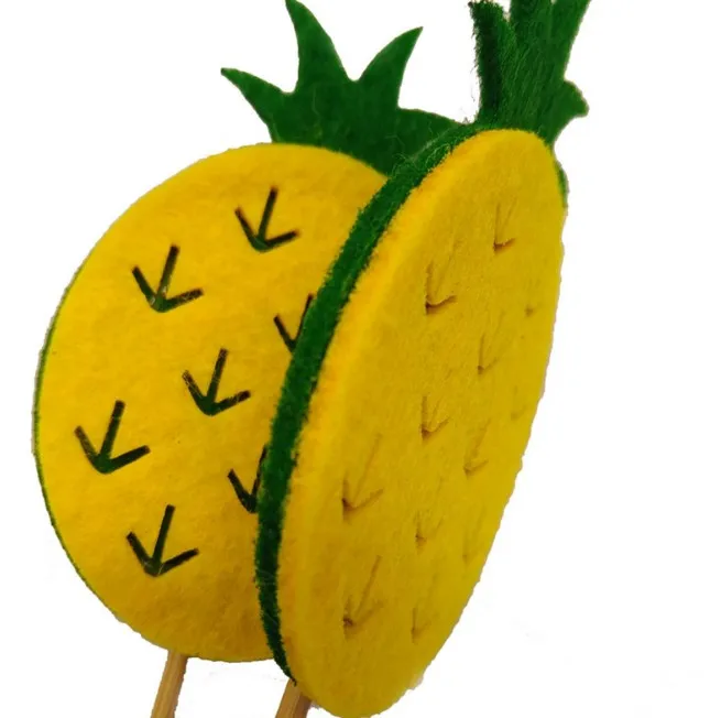 5 шт./лот каваи ананасовый торт Топпер цветок Свадебный кекс вечерние топперы для