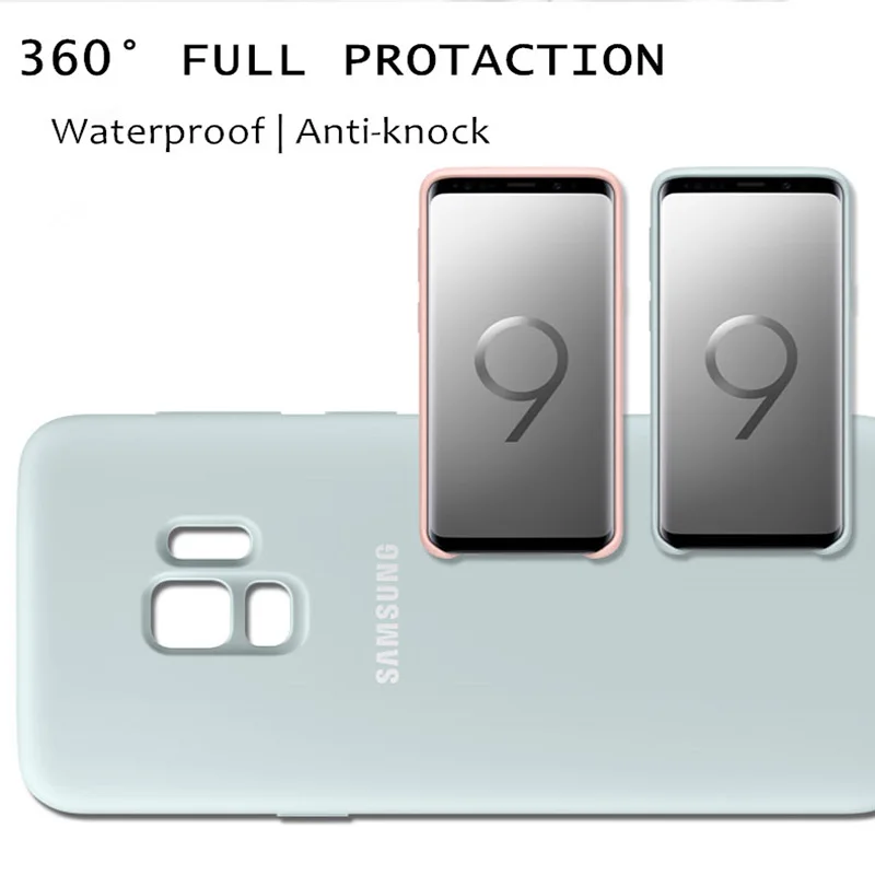 SAMMSUNG оригинальный Силиконовый противоударный чехол для Galaxy S9 + PLUS анти-износ