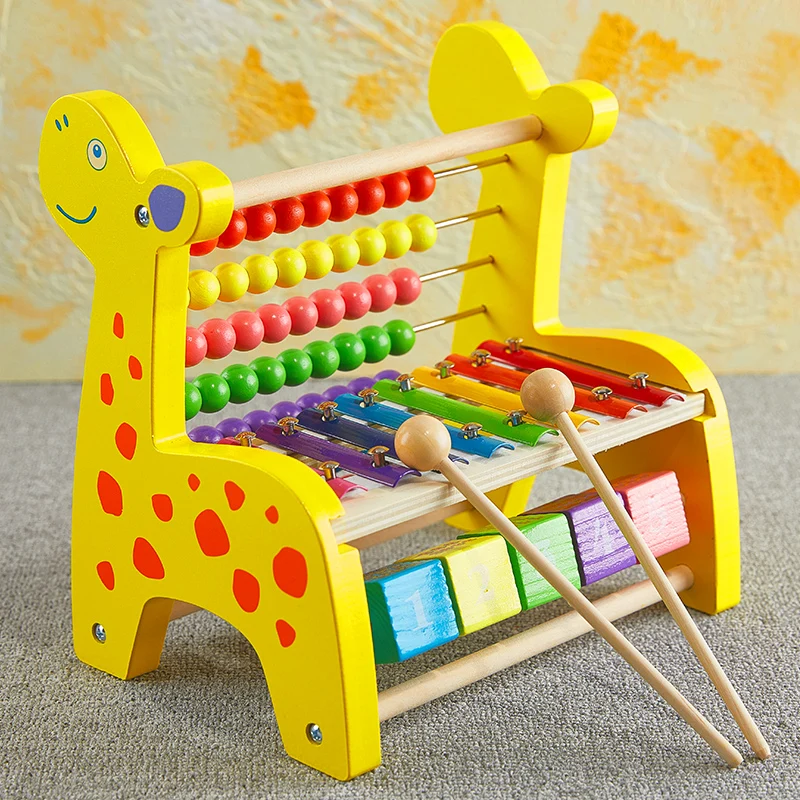 

Souptoys Arithmetic toy Children's Beaded toys Early Childhood Building Block Wooden toys Bead-winding calculating frame