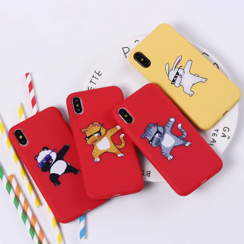 Милый мягкий силиконовый чехол для телефона с рисунком панды Dab Swag чехлы iPhone 11 Pro