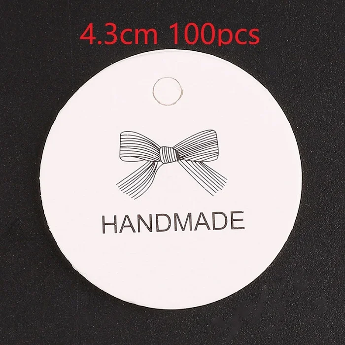 4.3cm 100pcs 50-100 шт. DIY этикетки из крафт-бумаги Винтаж Свадебные Декоративные Бирки гребешок этикетка чемодан Свадебные украшения для столовый Багаж Метки - Цвет: 4.3cm 100pcs