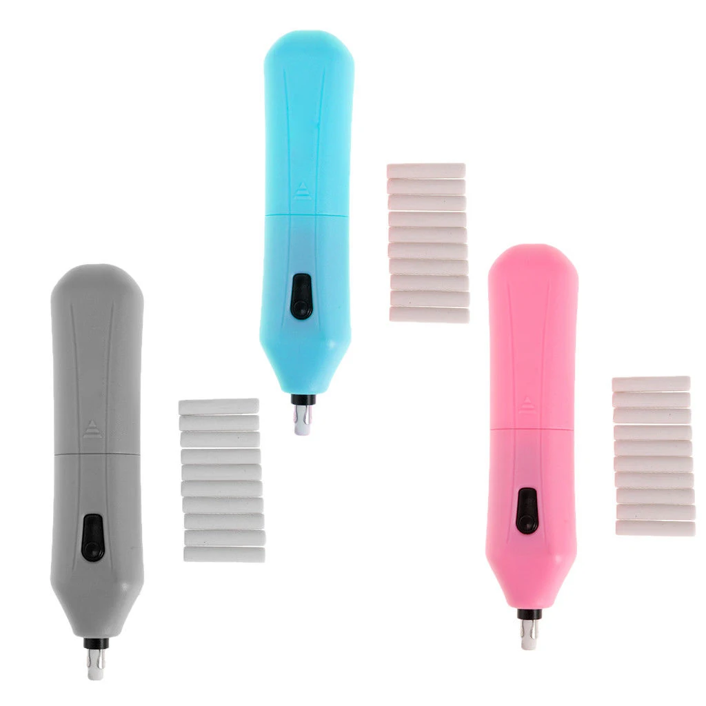 Горячая Автоматическая вращения Электрический ластик на батарейках для детей