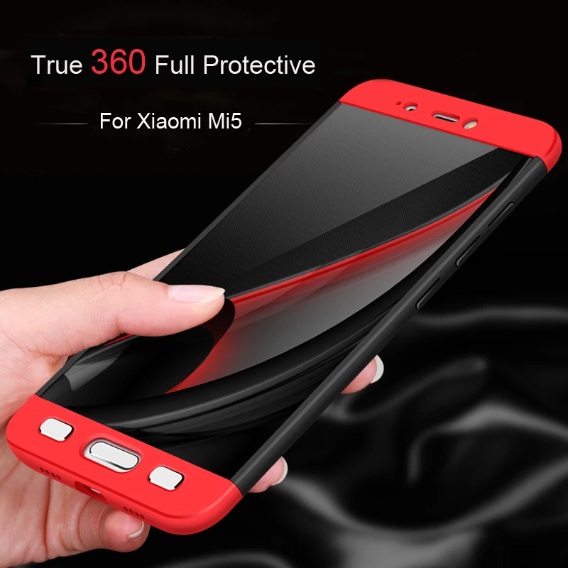 For Xiaomi mi5 Case Vpower 360 Full Protection Shockproof 3 In 1 mi 5 m5 Hard Slim Matte Cover 5.15 inch |