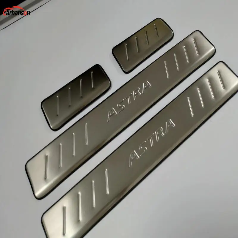 Для стайлинга автомобиля аксессуары для Opel Vauxhall Astra накладки на пороги протектор