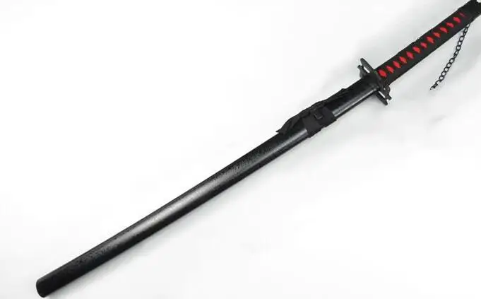 As Photo Блич Ичиго Куросаки Tensa Zangetsu Zanpakuto деревянный меч оружие реквизит для аниме шоу и рождественских новогодних костюмов Вечерние - Цвет: As Photo
