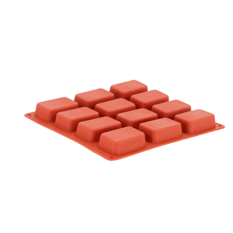 3D Силиконовые хлебные формы 12 полостей прямоугольник для печенья шоколада