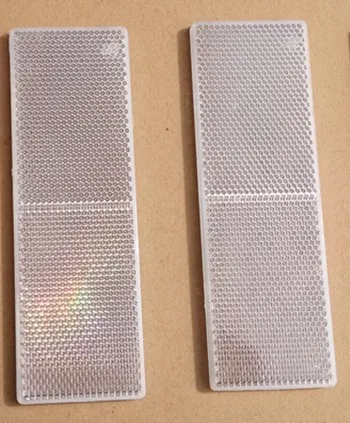 Бесплатная доставка 2 шт. красный белый пластиковый автомобильный отражатель