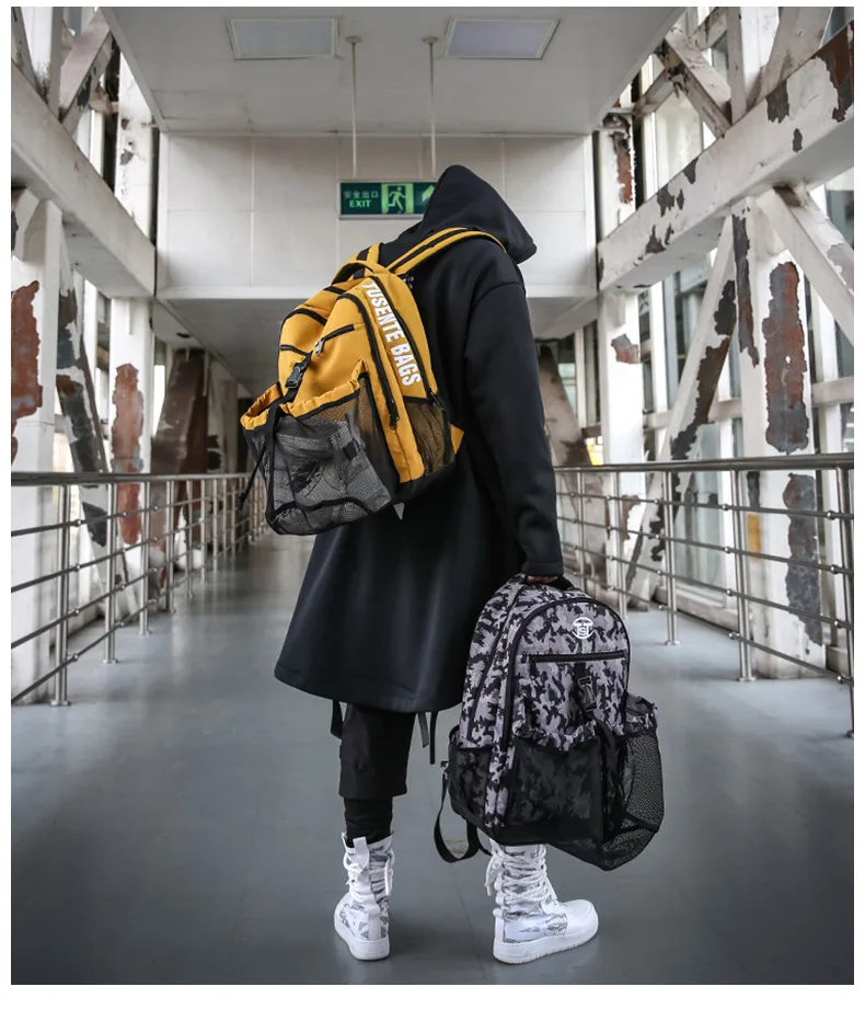 Men's Gym Bags Basketball Backpack School Bags For Teenager Boys Backpacks Large Women Laptop Bag Football Net Bag XA172ZC