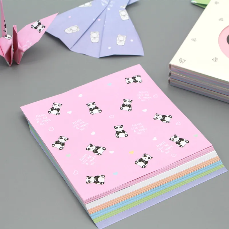 102 шт. Записки Бумаги Пакет Набивным Рисунком Квадрат Ручной Работы Оригами