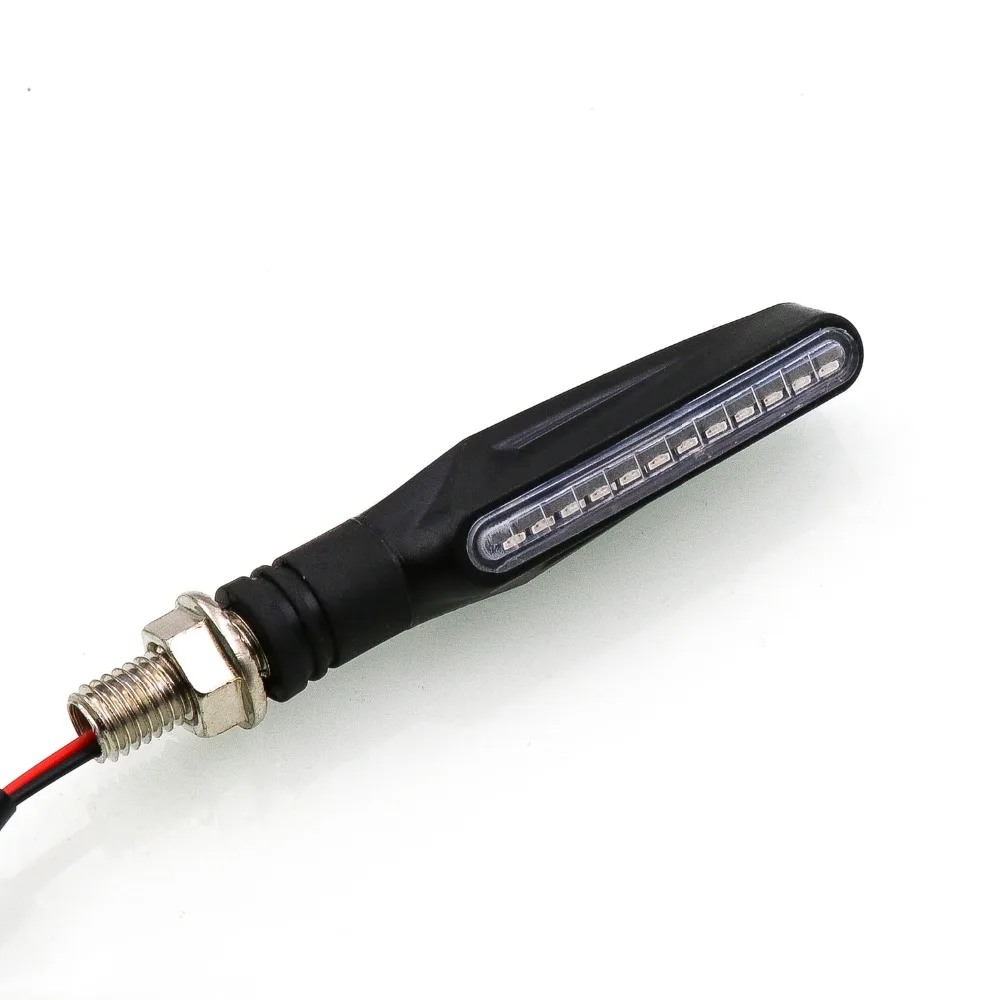 12V светодиодный Универсальный мотоциклетный поворотник светильник s мигалка