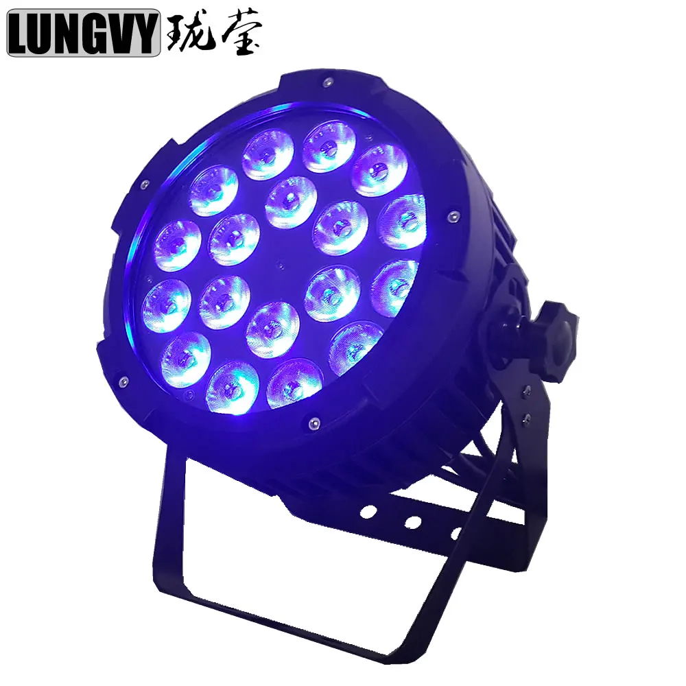 Бесплатная доставка IP65 Водонепроницаемый 18x15 Вт 5в1 RGBWA напольный Led Par свет