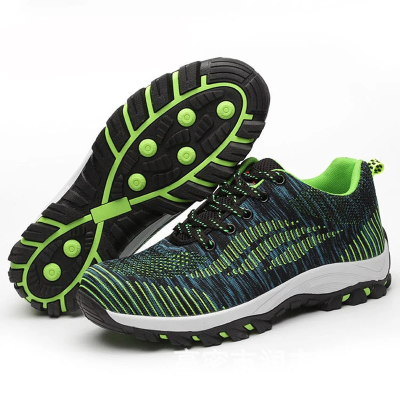 

Men Casual Safety Shoes Spring Mesh Lace Up Steel Toe Shoe Men's Puncture Proof Labor Insurance Tenis Work Boots Mens588