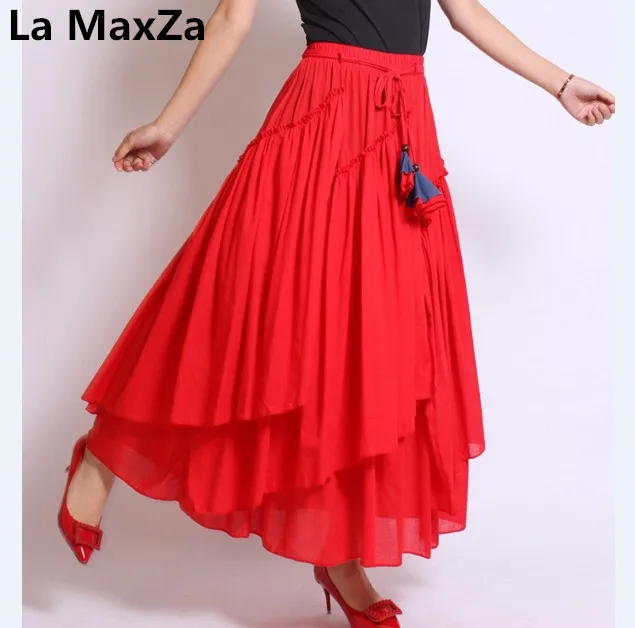 Faldas largas mujer bohemia женские длинные юбки черные тонкие spodniczka jupe longue boheme saias femininas elegante