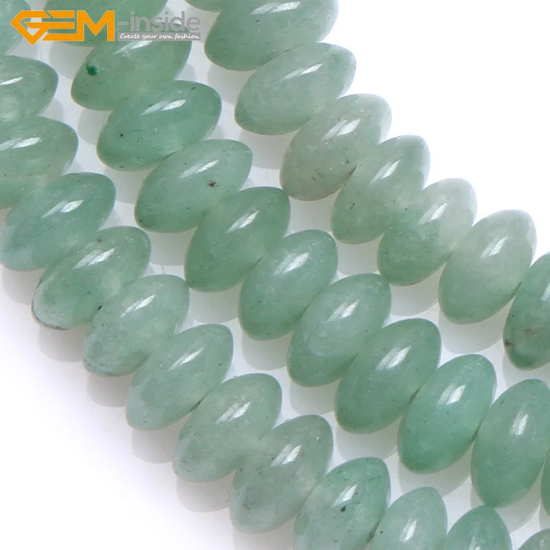 Gem-inside натуральный Heishi бусинки Rondelle разделитель для бусин в форме диска авантюрин