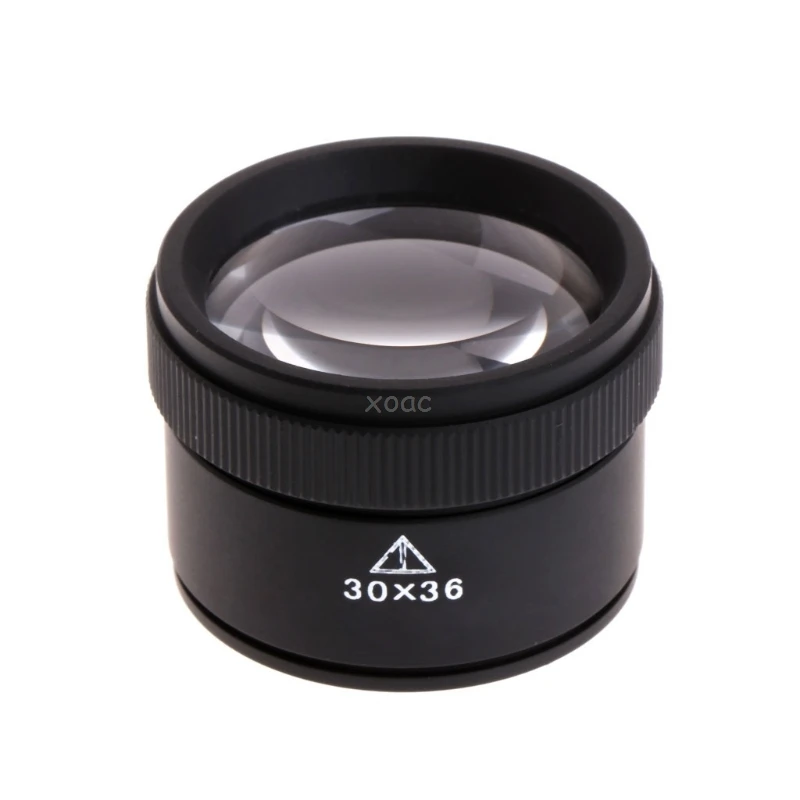 30X портативная Оптическая лупа увеличительное стекло линза для ювелирных монет